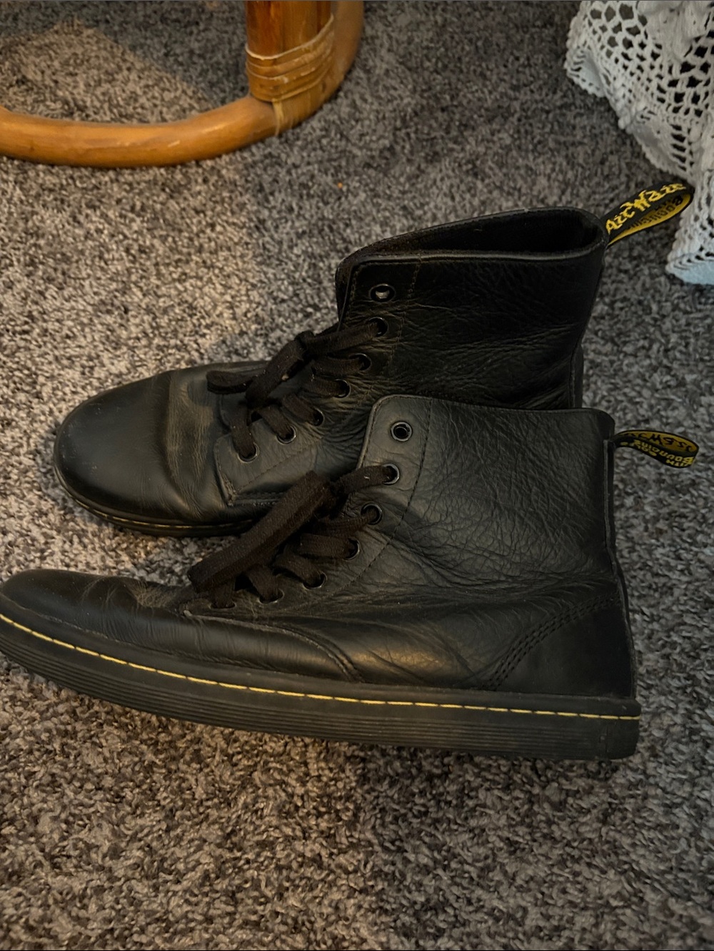 Dr Martens Black Leather ankle Boots